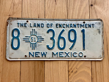 1951 New Mexico License Plate