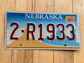 2002 Nebraska License Plate