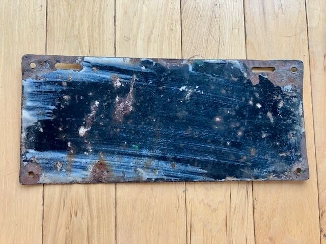 1916 New Hampshire License Plate - Some Touch Up Paint