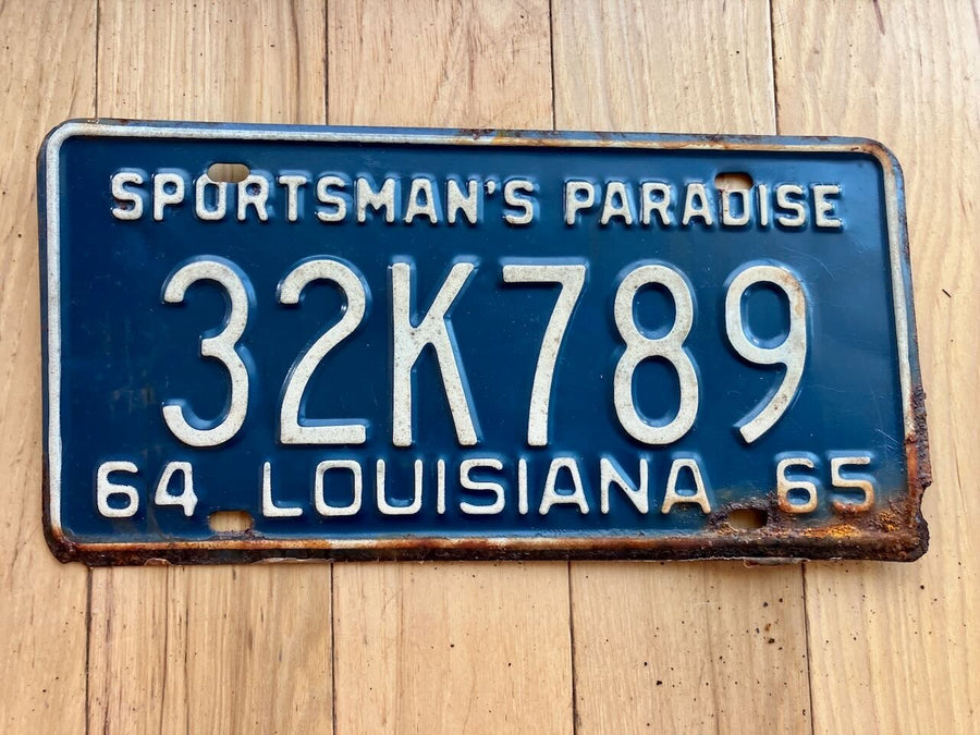 1964/ 1965 Louisiana License Plate