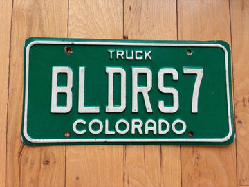 1990s Colorado Vanity License Plate - BLDRS7