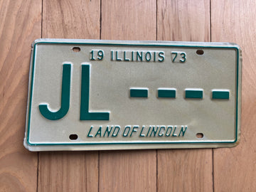 1973 Illinois Sample License Plate