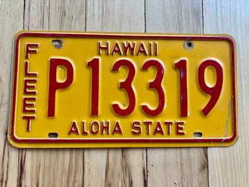 1981 Hawaii Fleet License Plate - Craft Condition