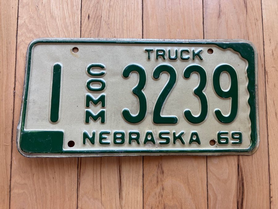 1969 Nebraska Commercial Truck License Plate