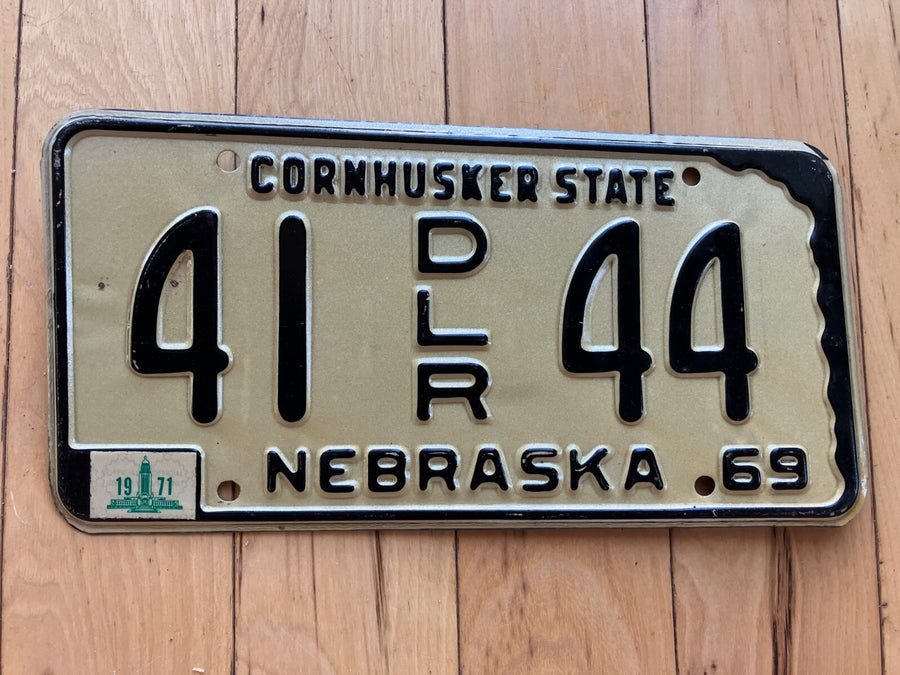 1969 Nebraska Dealer License Plate