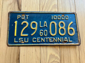 1960 Louisiana License Plate