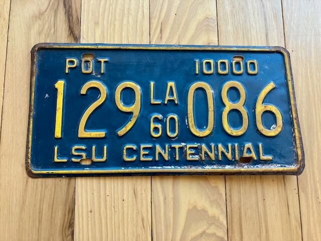 1960 Louisiana License Plate