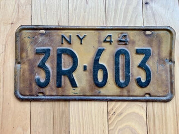 1944 New York License Plate