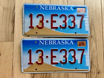 Pair of 2002 Nebraska License Plates