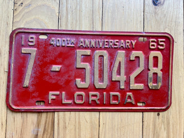1965 Florida License Plate