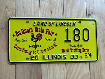 2000 Illinois Du Quoin State Fair License Plate