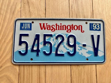 1993 Washington State Truck License Plate (Check With DOL First For YOM)