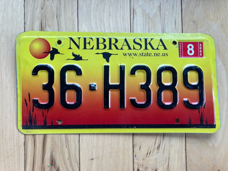 2005 Nebraska License Plate