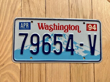 1994 Washington State Truck License Plate (Check With DOL First For YOM)