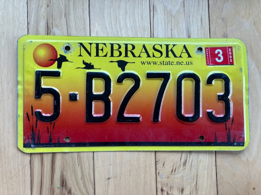2005 Nebraska License Plate