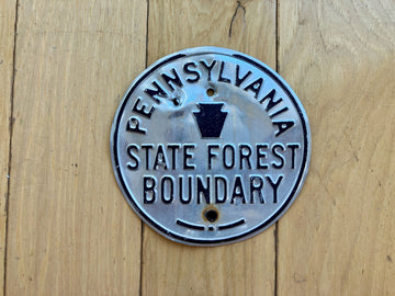 Vintage Pennsylvania State Forest Boundary
