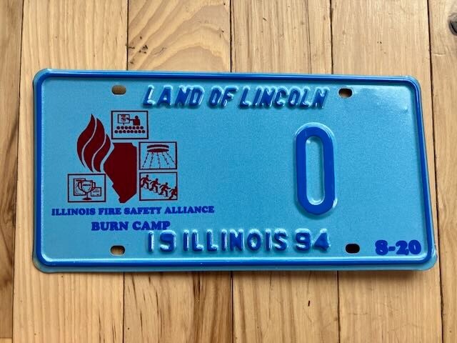 1994 Illinois Fire Safety Alliance Special Event License Plate