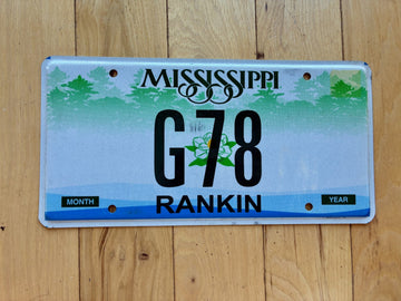 2004 Base Mississippi Vanity License Plate