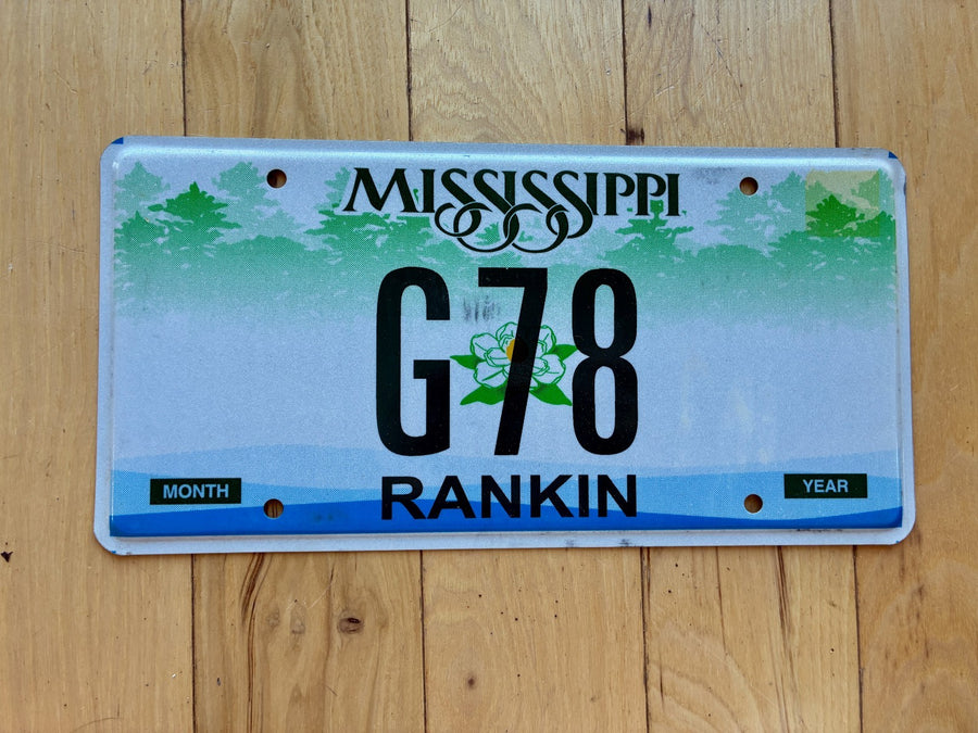 2004 Base Mississippi Vanity License Plate