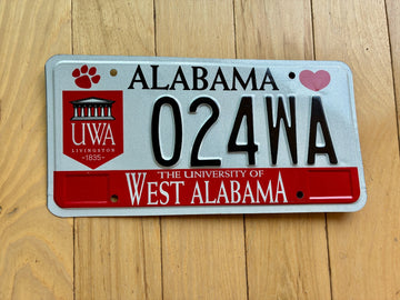 2009 The University of West Alabama License Plate