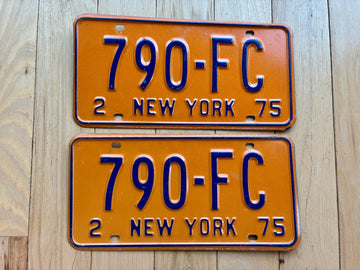 Pair of 1975 New York Foreign Consul License Plates