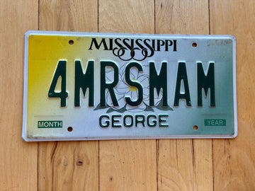 2001 Base Mississippi Vanity License Plate