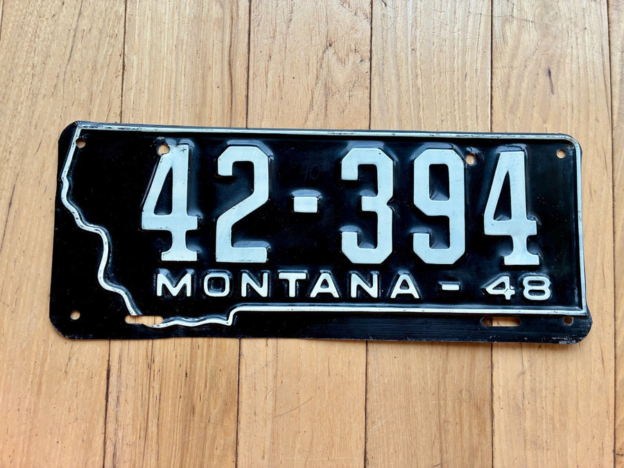 1948 Montana License Plate