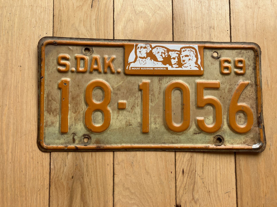 1969 South Dakota License Plate