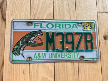 2015 Florida A&M University License Plate