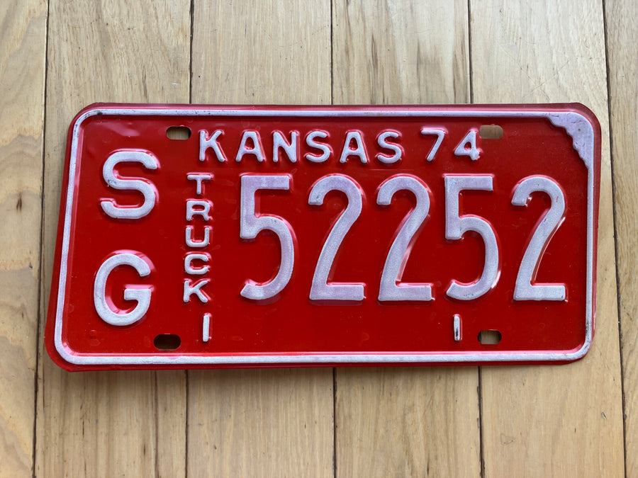 1974 Kansas Truck License Plate