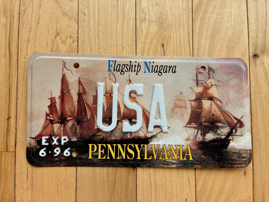 1996 Pennsylvania Flagship Niagara Booster License Plate - USA