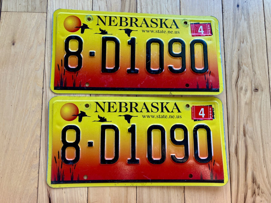Pair of 2005 Nebraska License Plates