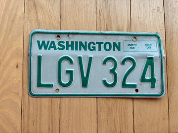 1984 to 1987 Washington State License Plate - Check With DOL First For YOM