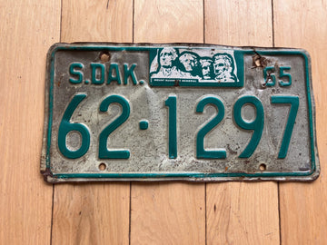 1965 South Dakota License Plate
