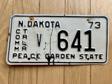 1973 North Dakota Commercial Trailer License Plate