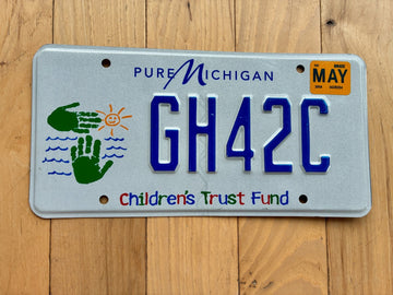 2014 Michigan Children's Trust Fund License Plate