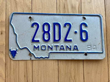 1984 Montana Dealer License Plate