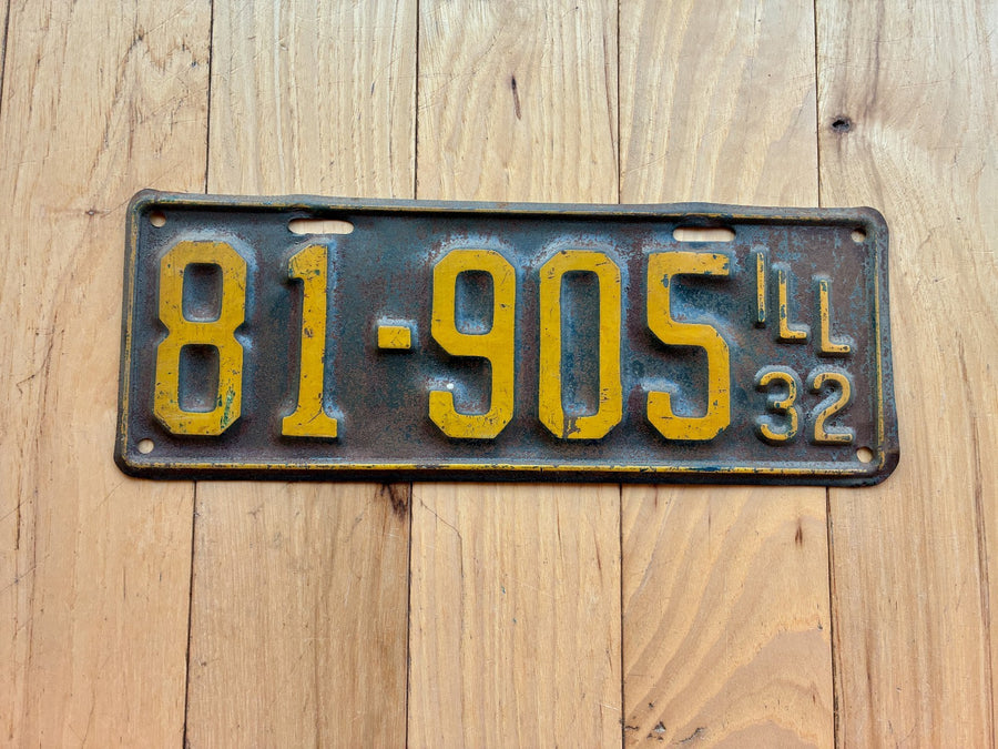 1932 Illinois License Plate