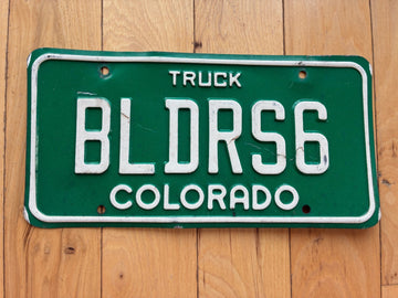 1990s Colorado Vanity License Plate - BLDRS6