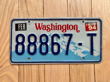1994 Washington State Truck License Plate (Check With DOL First For YOM)