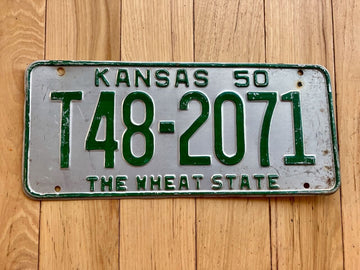 1950 Kansas Truck License Plate