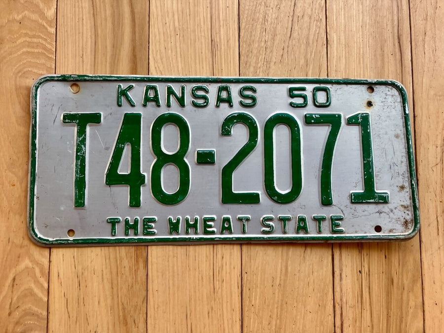 1950 Kansas Truck License Plate
