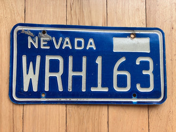 1980's Nevada License Plate