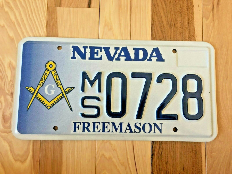 Nevada Freemason/Masonic License Plate