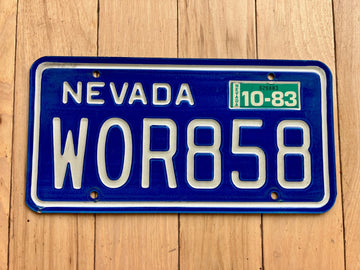 1983 Nevada License Plate