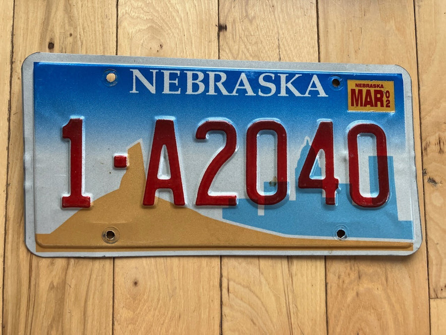 2002 Nebraska License Plate