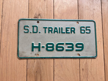 1965 South Dakota Trailer License Plate