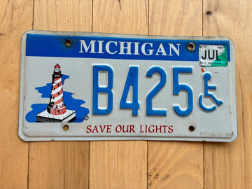 2021 Michigan Save Our Lights License Plate