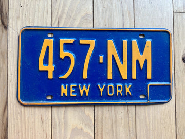 1966 Base New York License Plate