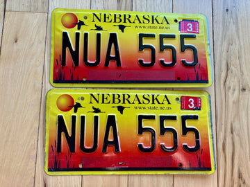 Pair of 2005 Nebraska License Plates